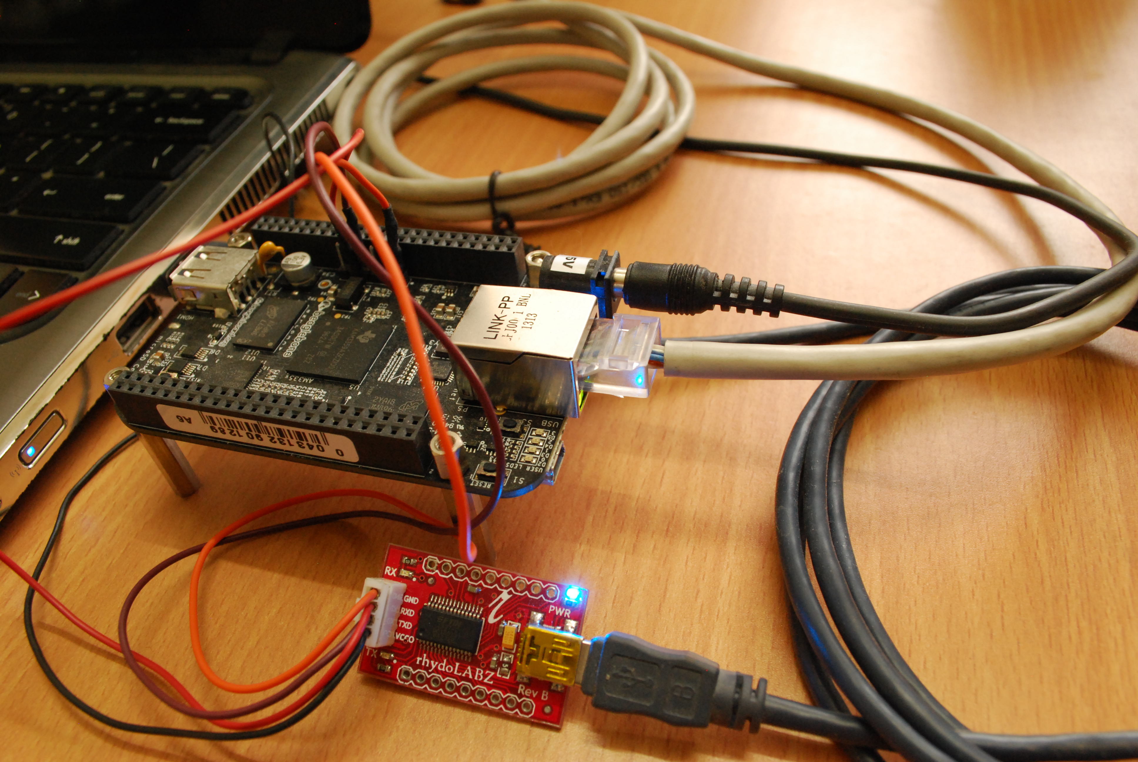 beagleboneblacktux ethernet connection